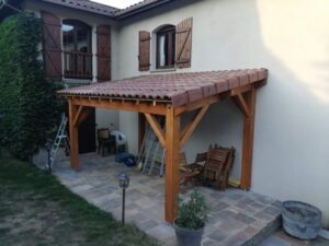 pergola adossée